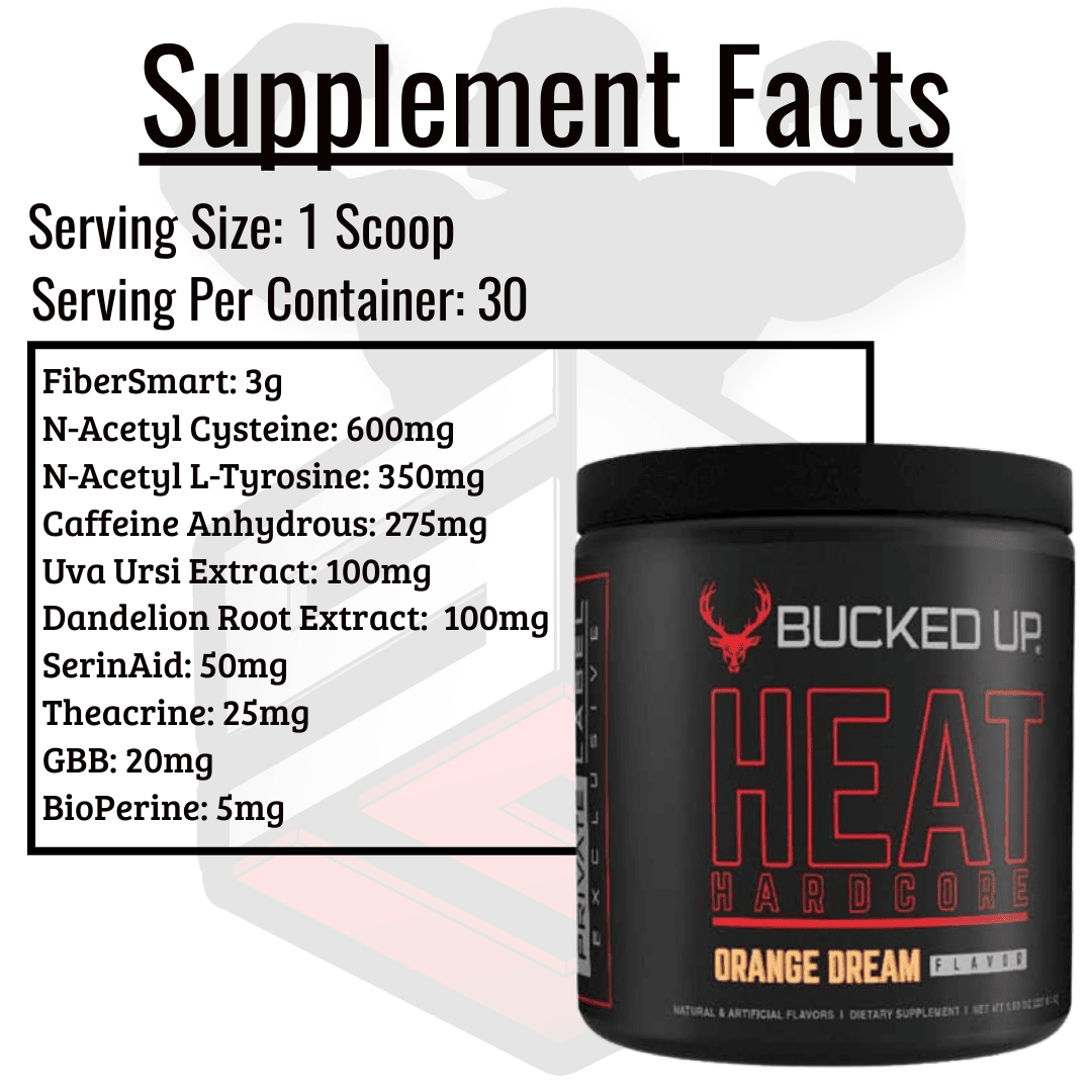 Heat Hardcore Supplement Facts