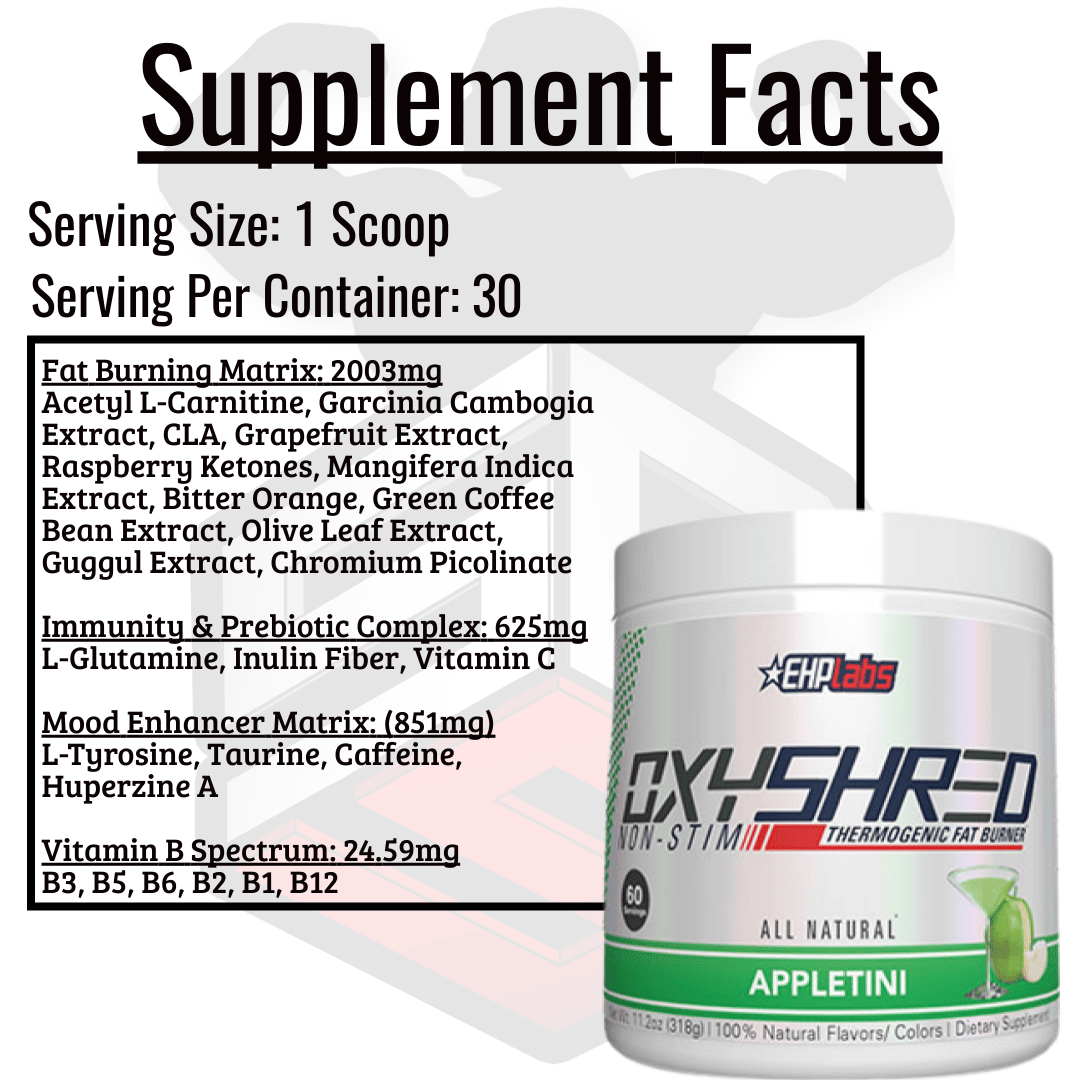 OxyShred Supplement Facts