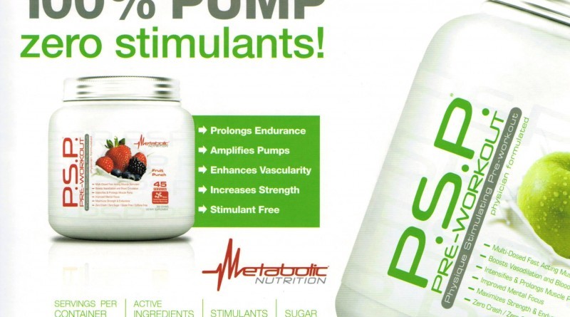 PSP Pre Workout Banner