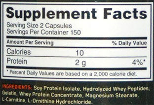 Superior Amino 2222 Caps Supplement Facts Superior Amino 2222 Caps Supplement Facts