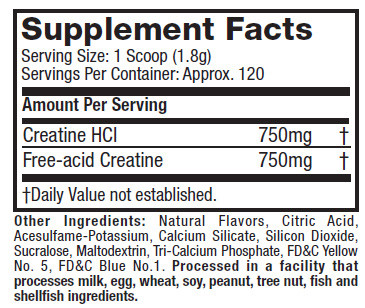 Muscletech Creactor Supplement Facts
