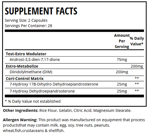 Nolvadren XT Supplement Facts Nolvadren XT Supplement Facts