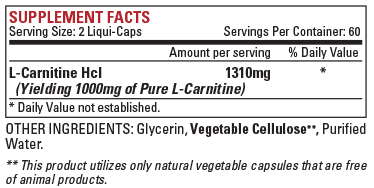 Fatos sobre o suplemento de carnitina Lipo 6