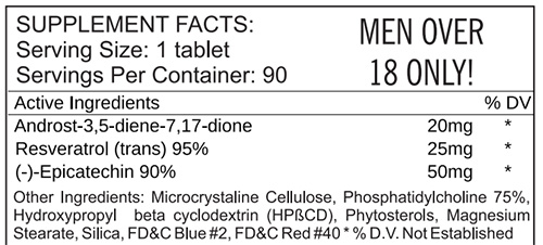 Form XT Supplement Facts Image