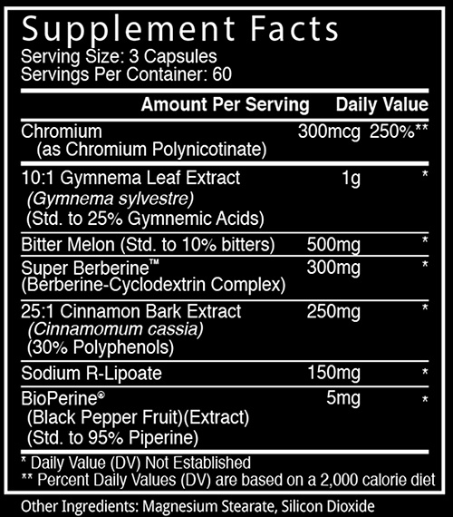 Glycolog Supplement Facts