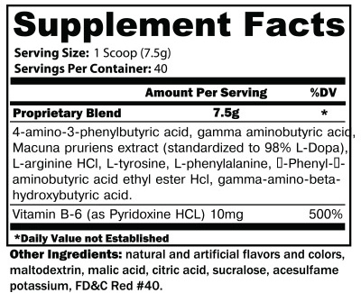 Noxitropin PM Supplement Facts Noxitropin PM Supplement Facts