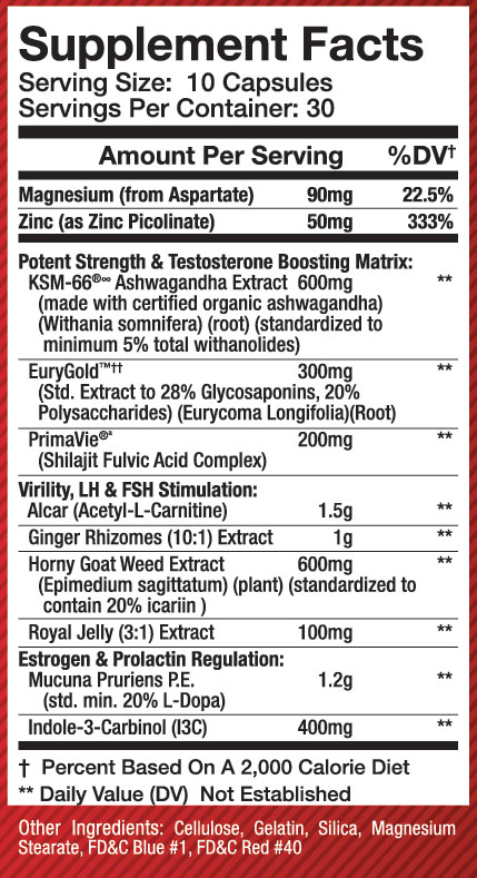 K1ngs Blood Supplement Facts