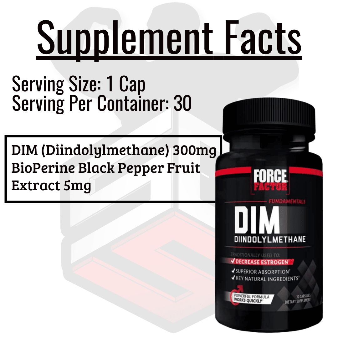 DIM Supplement Facts 