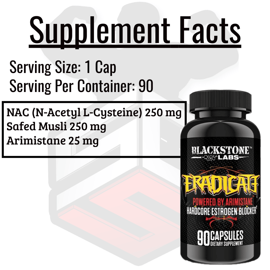 Eradicate Supplement Facts 