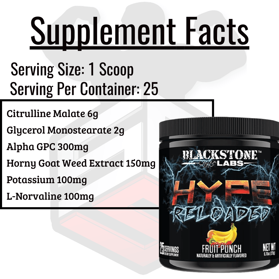 Hype Reloaded Supp Facts