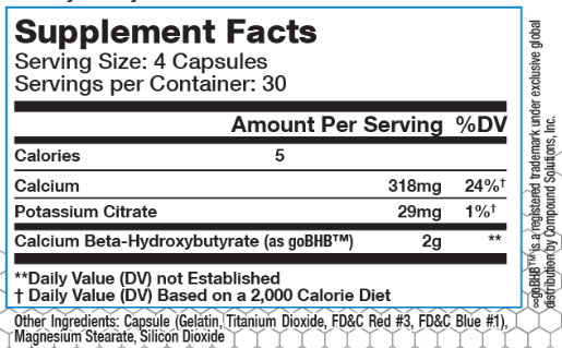 PX Ketotropin Supplement Facts