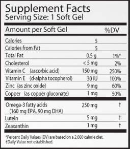 Ocuvite Adult Supplement Facts