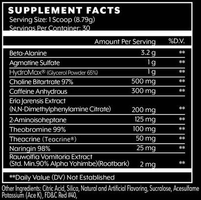 Sidewalk Kraka Supplement Facts