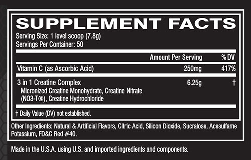 Cellucor CN3 Supplement Facts Cellucor CN3 Supplement Facts