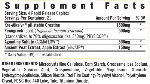 Isatori Maxon Supplement Facts