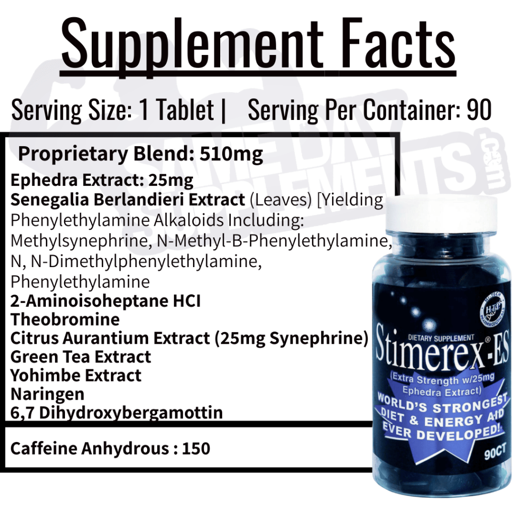 Stimerex Supplement Fact