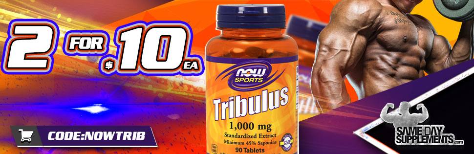 NOW FOODS TRIBULUS Deal banner