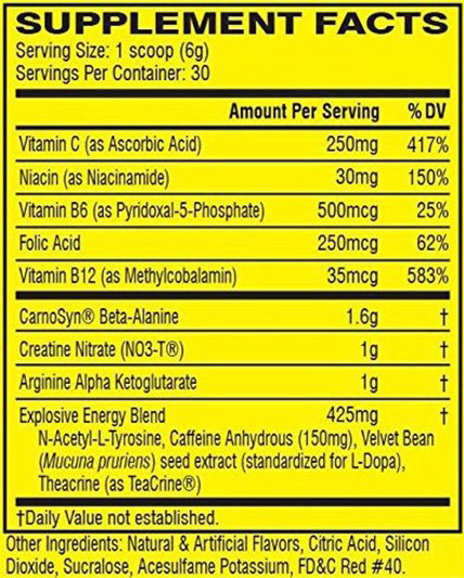 C4 Pre Workout Supplement Facts C4 Pre Workout Supplement Facts