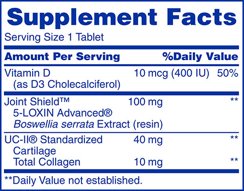 Osteo Bi Flex Ease Supplement Facts