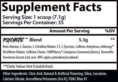 Psychotic Hellboy Ingredients Image