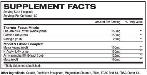 Alpha Woman Fat Burner Ingredients