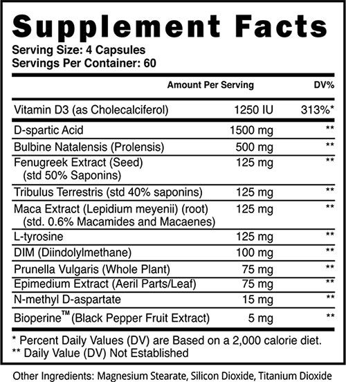 Apex Male Ingredients