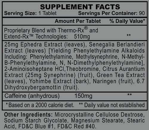 Stimerex ES Ingredients Image