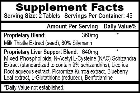 APS Liver MD Ingredients