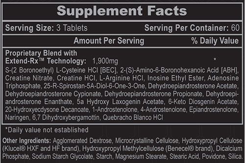 Anavar Supplement Facts Image
