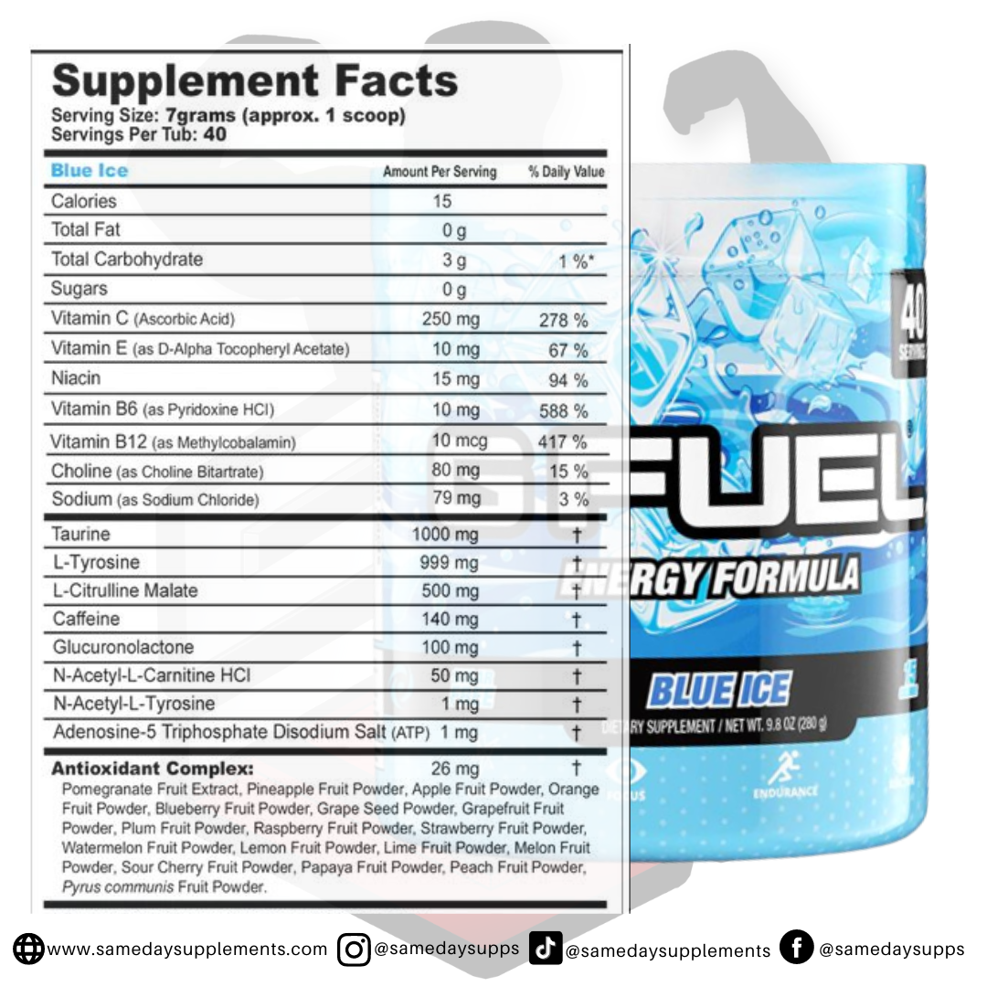 G fuel Ingredients