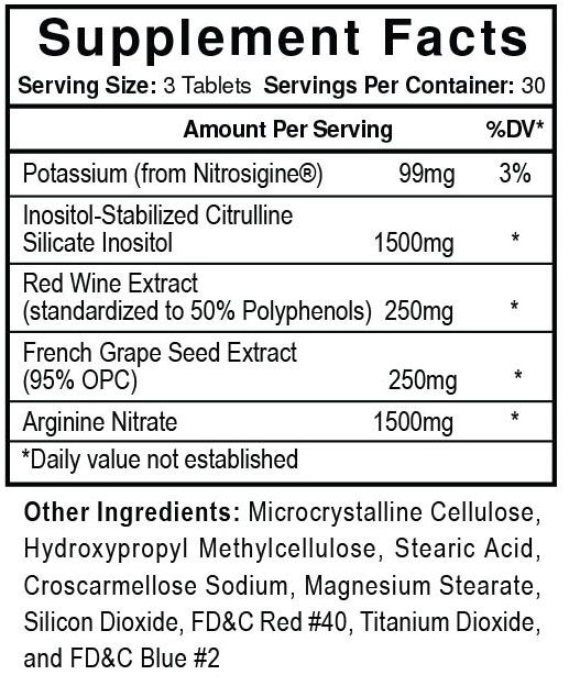 Yok3d Supplement Facts