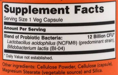 NOW Respiratory Care Supplement Facts
