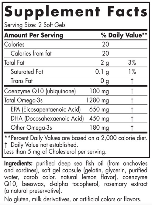 Nordic Naturals, Ultimate Omega + CoQ10