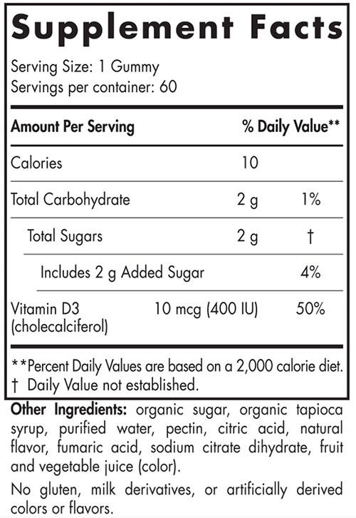 Nordic Vitamin D3 Gummies for Kids