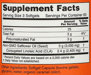 NOW CLA Supplement Facts