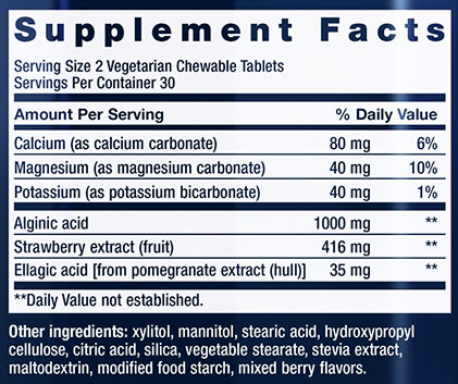 Life Extension Esophageal Guardian Supplement Facts