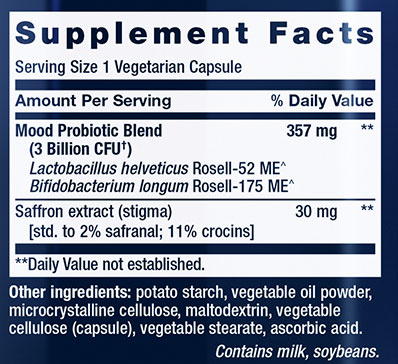 Life Extension Mood Improve Supplement Facts