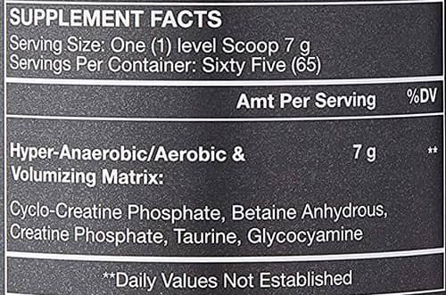ALRI Cyclo Creation Supplement Facts