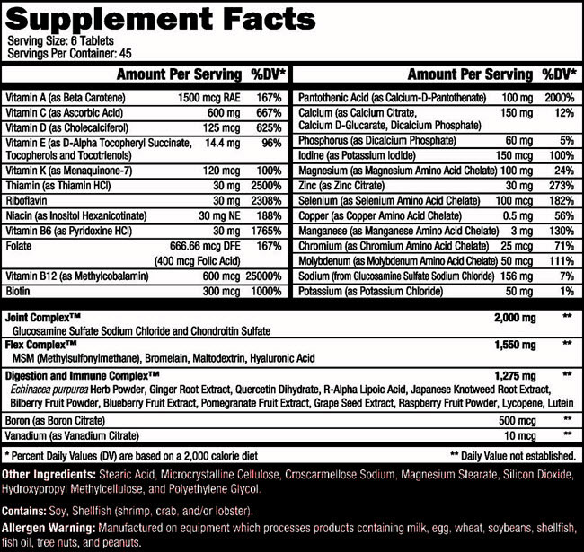 Orange Triad Supplement Facts