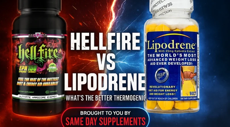 Hellfire VS Lipodrene Blog Banner