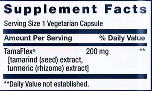 LE Joint Mobility Supplement Facts Image