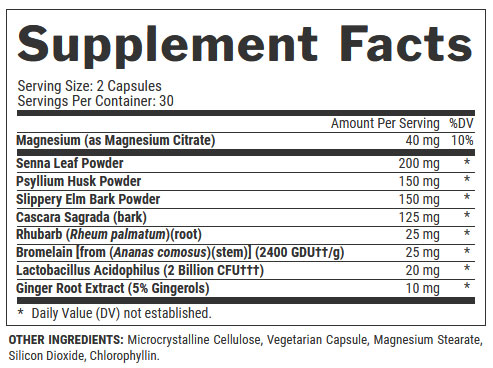 Lipo 6 Black Cleanse and Detox Supplement Facts Image