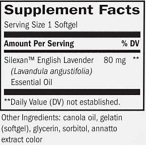 Natures Way CalmAid Supplement Facts image
