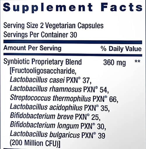 LE Florassist Liver Restore Supplement Facts Image