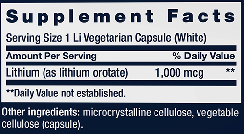 Life Extension Memory Protect Supplement Facts 2 Image