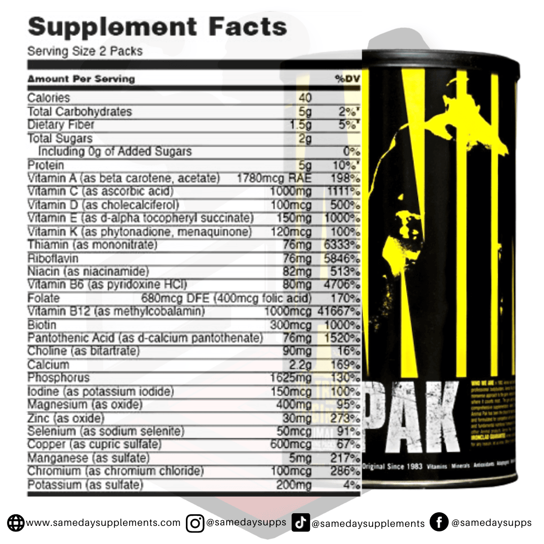 What Multivitamin is best for you? Opti-Men VS Animal Pak