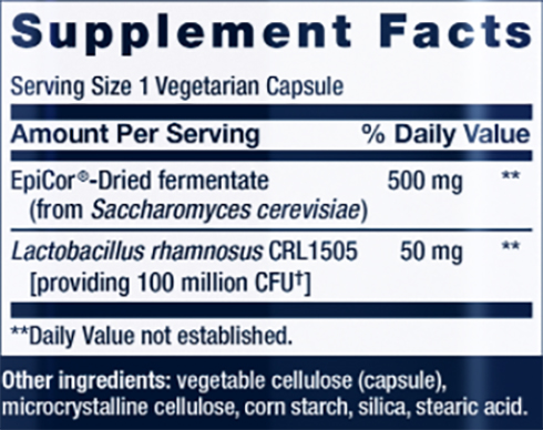 LE Florassist Immune & Nasal Defense Supplement Facts Image