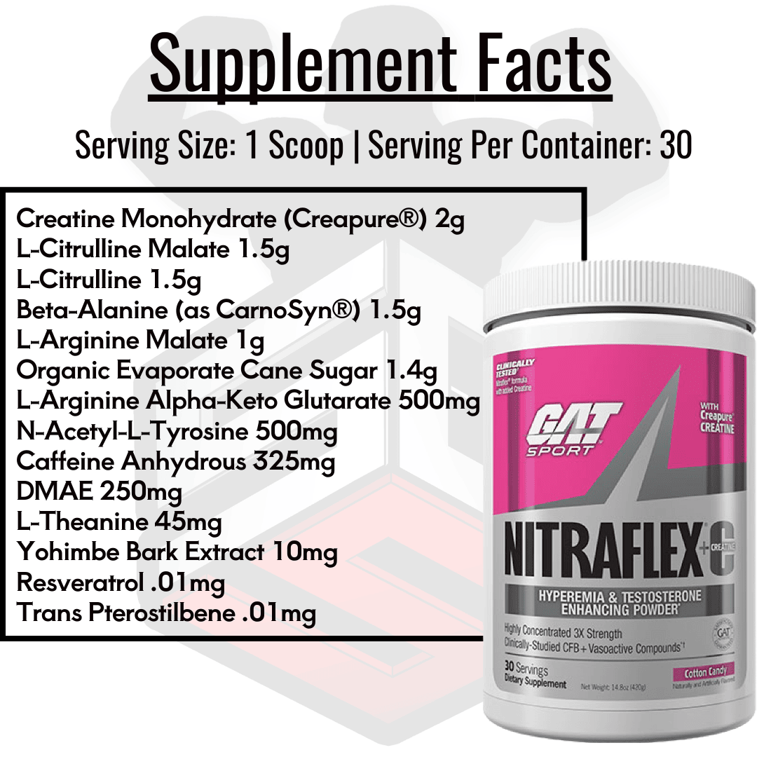Nitraflex With Creatine Supplement Facts