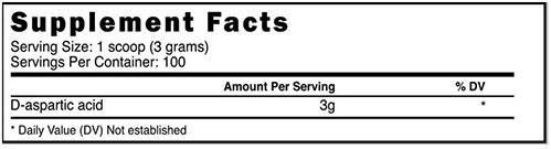 Prime Nutrition DAA Supplement Facts