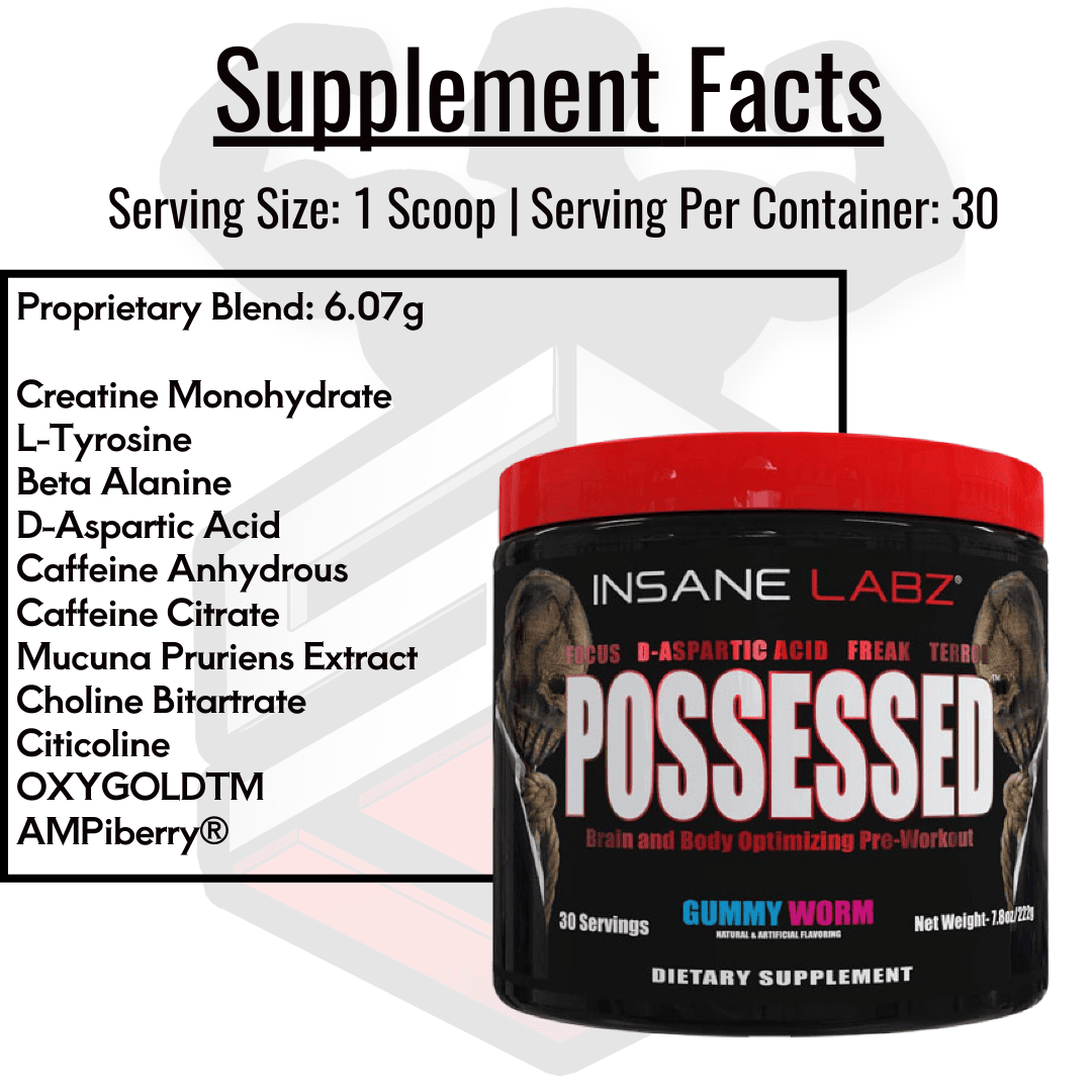 Possessed Supplement Facts